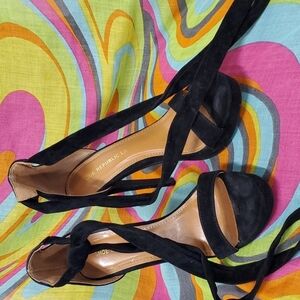Shoe Republic LA Black 6" Stilletto Heels SZ 6.5